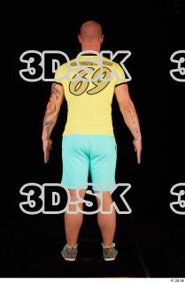 0005 Whole body yellow shirt turquoise shorts brown shoes of…